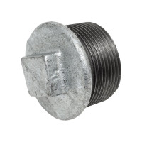 Заглушка чугун оцинкованная Fittex PLUS Ду 40 1 1/2" НР 128-3202