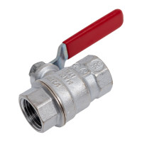 Шаровой кран Giacomini R850 латунь, хром, Ду 15, Ру35, ВР, полнопроходной, рычаг R850X023 007-1308