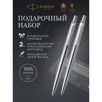 Подарочный набор Parker Jotter Core - Stainless Steel CT, ручка шариковая, карандаш 2093256