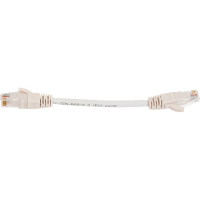 Шнур NIKOMAX, U/UTP 4 пары, Кат.5e, 7х0,205мм, белый, 0,15м NMC-PC4UD55B-001-C-WT