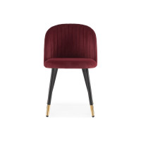 Стул на металлокаркасе Woodville gabi wine red/black 15087