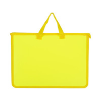 Пластиковая папка-портфель Attache Neon А4+ желтая 340x245 мм, 1 отделение 1547500
