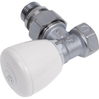 Угловой микрометрический термостатический клапан Giacomini 1/2 хромированный, отвод с герметичной прокладкой R421X133