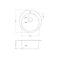 Мойка EMAR EMQ-1475.C Алмаз