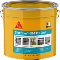 Напольное покрытие на полиуретановой основе SIKA Floor-324 PU-Coat(AB) RAL 7032 Ведро 10КГ 853461