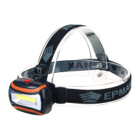Налобный фонарь Ермак COB LED, 65 Лм, 3xAAA, 0,65 Вт, 6,5x4,7x3см, пластик 221-027