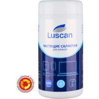 Салфетки для экранов Luscan smart price туба, 100 шт., 112x110 мбл 1763024