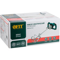 Миксер FIT 1600 Вт, 0-580/0-780 об/мин, 90 Нм, 145 л, двухскоростной, металлический корпус, быстрая смена щеток, резкий наклон 80042