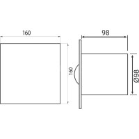 Вентилятор Pestan BETTOSERB 110153 с обратным клапаном, таймером выключения, белый пластик 00307121