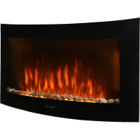 Электрокамин настенный с боковой подсветкой Planta PFP-WM190CURV