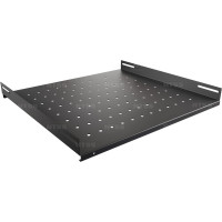 Полка стационарная NTSS 470x350мм, для напольных шкафов глубиной 600мм, нагрузка до 100кг, черный RAL 9005 NTSS-FS-H-600-BL