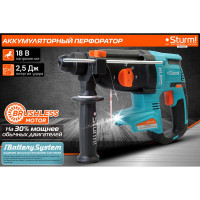 Аккумуляторный перфоратор Sturm 1BatterySystem CRH1825BL