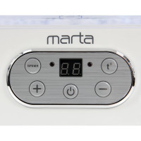 Сушилка для овощей и фруктов MARTA MT-1944 5 поддонов, белый/розовый 40557