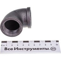 Проходной угольник Fittex PLUS чугун 25 ВР/ВР 127-3525