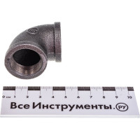 Проходной угольник Fittex PLUS чугун 20 ВР/ВР 127-3524