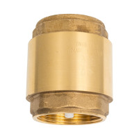 Обратный клапан Giacomini R60 латунь, осевой, Ду 40, Ру 10, Тмакс-110, ВР, G1 1/2 R60Y007 019-0784