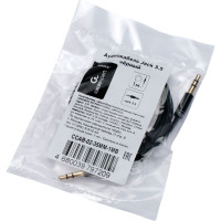 Аудио кабель Cablexpert Jack 3.5(M)/Jack 3.5(M), Mobile2, 1м, черный, коробка CCAB-02-35MM-1MB