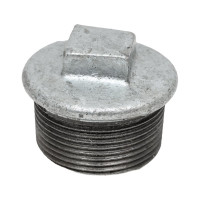 Заглушка чугун оцинкованная Fittex PLUS Ду 40 1 1/2" НР 128-3202