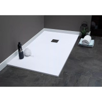 Поддон Aquanet 002 Pleasure NEW литьевой 1200х800х30 мм, крышка из нержавеющей стали, белый камень 00255437
