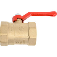 Кран шаровой ГАЛЛОП ПРАКТИК 120 Ду40 Ру16, латунь, м/м, рычаг 103280 107-6096