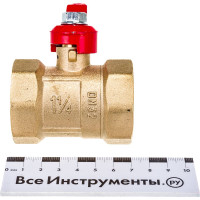 Кран шаровой ГАЛЛОП ПРАКТИК 120 Ду32 Ру16 м/м, латунь, рычаг 103275 107-6095