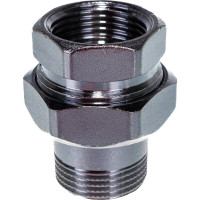 Соединитель Giacomini латунь хром американка Ду 25 1 прямой ВР/НР R18 R18X005 027-4134