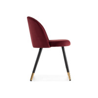 Стул на металлокаркасе Woodville gabi wine red/black 15087