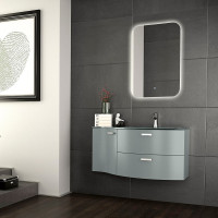 Зеркало с LED-подсветкой Toppus SATIN 55x80 сенсорный выключатель с функцией плавного диммирования, алюмин 2911.003