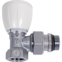 Угловой микрометрический термостатический клапан Giacomini 1/2 хромированный, отвод с герметичной прокладкой R421X133