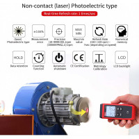 Цифровой лазерный тахометр UNI-T UT373 00-00012111