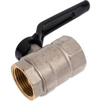 Шаровой кран LD Pride латунь никель Ду25 Ру40 ВР полнопроходной рычаг 007-9929