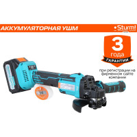 Аккумуляторная УШМ Sturm CAG1812E