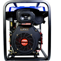 Дизельный генератор СПЕЦ SD-8500E4 1 фаза, 6,8/7,0 кВт, бак 12,5 л, медный альтернатор, электростартер, аккумулятор 28 Ач, колеса 4 шт, розетки 2x16 А, 1x32 А, провода 12 В, 3 вилки СПЕЦ-4058