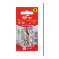 Щетка из углеродистой стали 16 мм, 5 шт WORTEX ETBS3216018