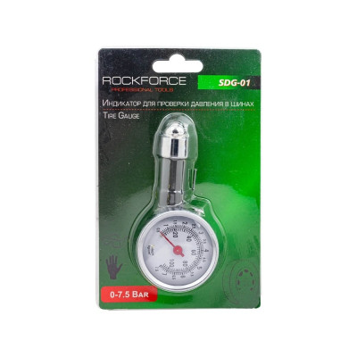 Rockforce Индикатор для проверки давления в шинах (0-7,5 bar) RF-SDG-01(57068)