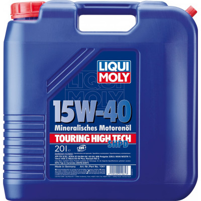 Минеральное моторное масло LIQUI MOLY THT SHPD-Motoroil Basic 15W-40 SL/СH-4/CF;A3/B4/E7-04 1061