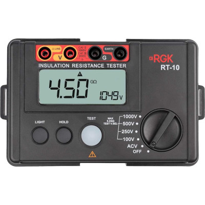 RGK Цифровой мегаомметр RT-10 с поверкой 721364