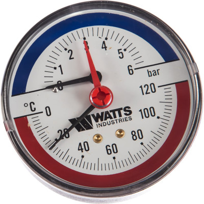 Watts Термоманометр аксиальный F+R818 80 mm 10018742