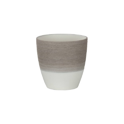 Кашпо SCHEURICH 650 Espresso Cream керамика, высокое, диам. 15 см, кофе 059092