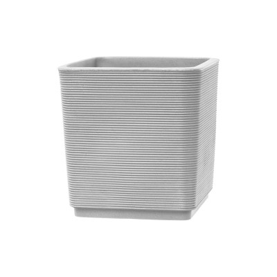 Кашпо Teraplast THAR HARENA 38x38х39.8 см, светло-серое DOT FOG 37473038302