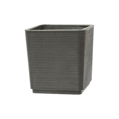 Кашпо Teraplast THAR HARENA 38x38х39.8 см, темно-серое DOT ASH 37473038303