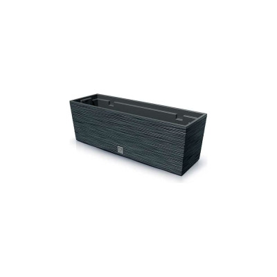 Цветник с вкладышем Prosperplast DFC600 S433 Цветник FURU CASE 580 мм, 180 мм, высота 195 мм, антрацит 066753