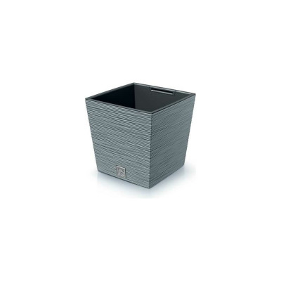 Кашпо с вкладышем Prosperplast DFS240 422U FURU SQUARE LOW 240х240 мм, высота 235 мм, серое 066713
