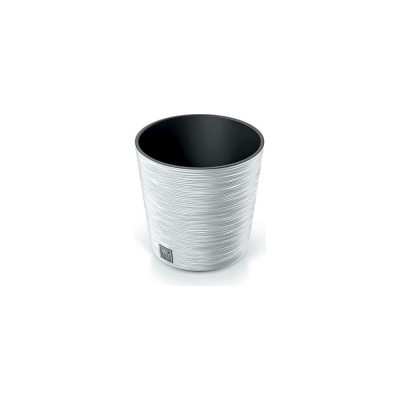 Кашпо с вкладышем Prosperplast DFR300 S449 FURU ROUND LOW диам. 300 мм, высота 294 мм, белое 066676