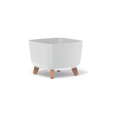 Prosperplast DGQL300 S449 Кашпо на ножках GRACIA SQUARE d29см d29см h22см белый 066911