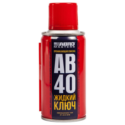 ABRO MASTERS Смазка проникающая AB-40 ЖИДКИЙ КЛЮЧ 100 мл AB-40-100-RW