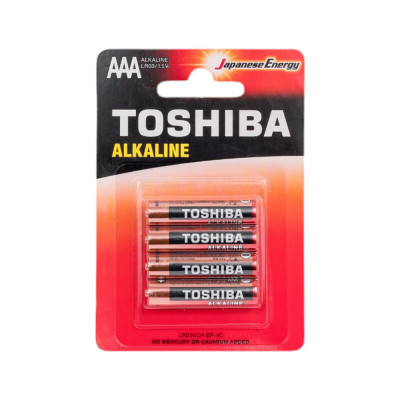 Toshiba Элемент питания алкалиновый LR03 RED 4/card 44540