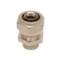 Обжимная муфта - Н 20х1/2 никелированная Uni-Fitt 662N7200