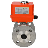 Шаровой кран DN.ru КШФП.316.200 Ду20 Ру40 с электроприводом QT-003-MINI 220В D160-02009