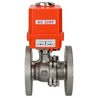 Шаровой кран DN.ru КШФП.316.200 Ду20 Ру40 с электроприводом QT-003-MINI 220В D160-02009